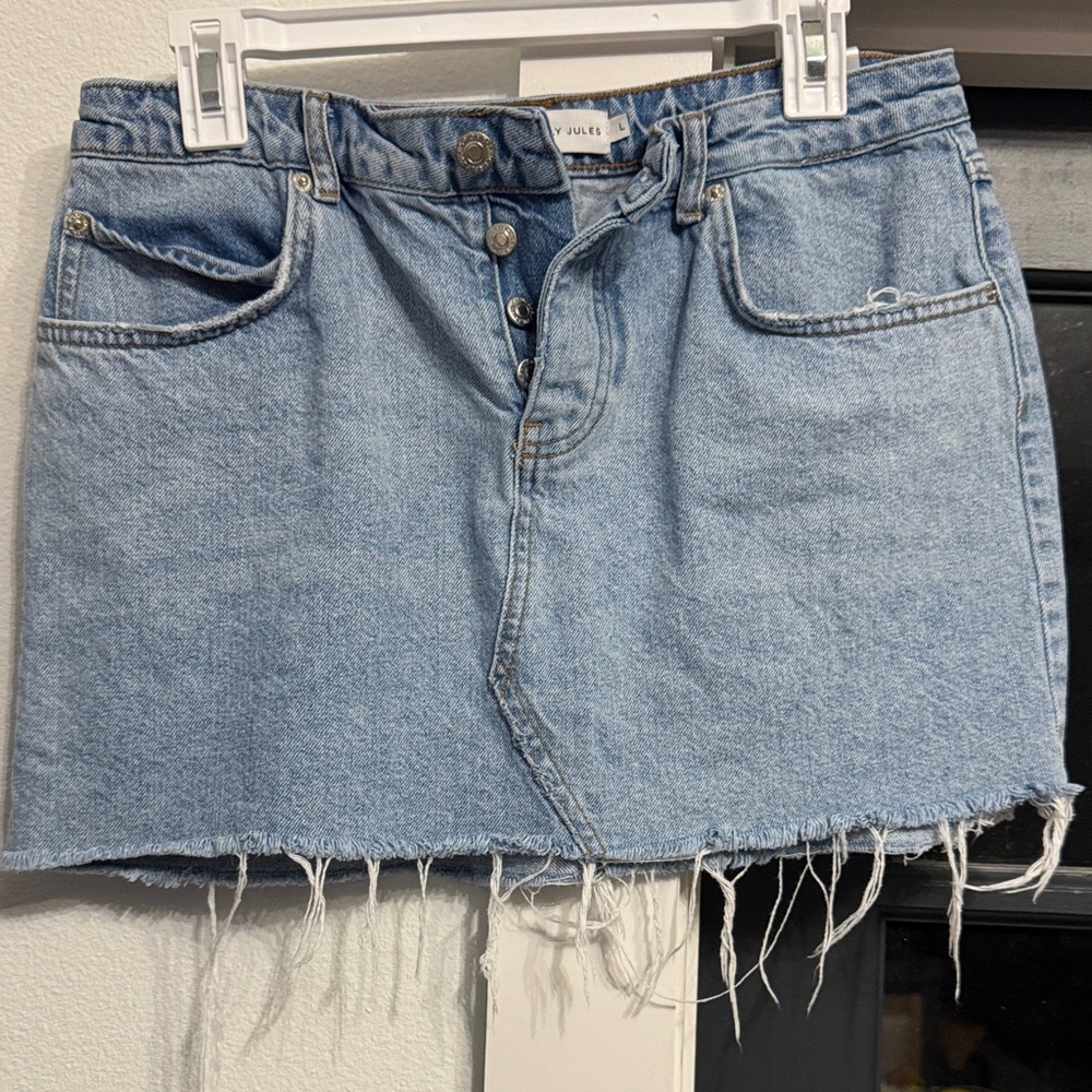 Price firm Sincerely Jules Size L Denim Mini Skirt